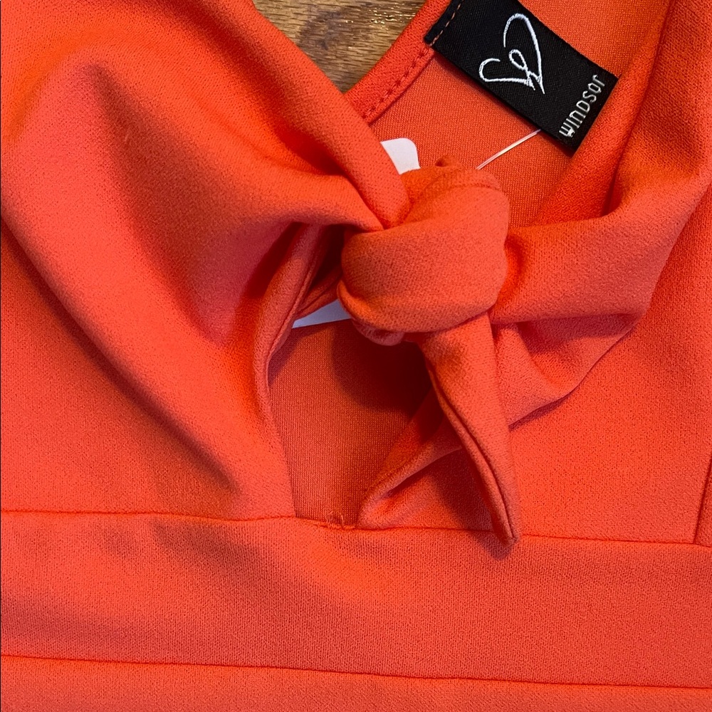 Windsor Bright Orange Dress - Picture 3 of 5